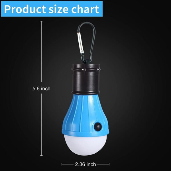 Illuminate your outdoor adventures with this portable LED tent bulb! Lightweight, waterproof, and featuring 3 lighting modes, it's perfect for camping, hiking, and more.