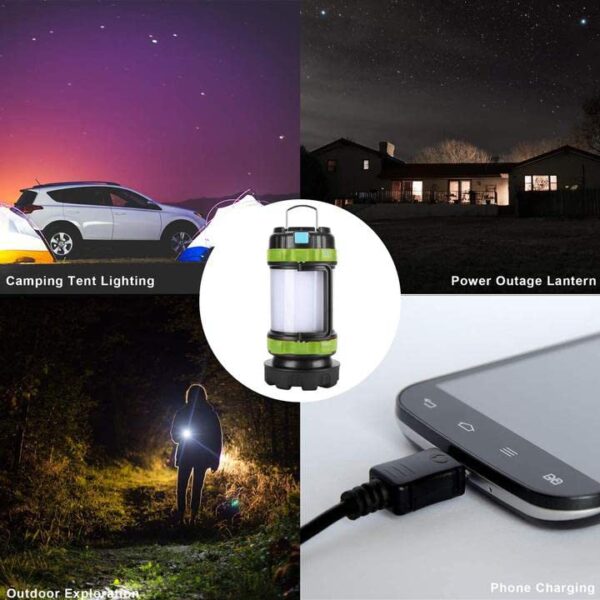 Be prepared for any outdoor adventure with the AlpsWolf Rechargeable Lantern Flashlight. With 4000mAh capacity power bank, 6 modes, and IPX4 waterproof rating, this portable lantern is perfect for camping, hiking, or power outages. Stay connected with the built-in power bank to charge your devices on the go.