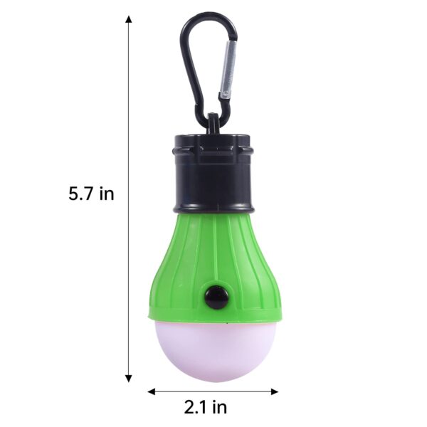 Illuminate your outdoor adventures with this set of 5 portable LED camping light bulbs in black, blue, yellow, red, and green. Lightweight, durable, and featuring 3 lighting modes, these lanterns are perfect for camping, hiking, fishing, and emergencies.