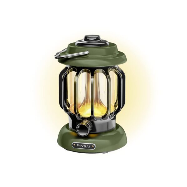 Illuminate your outdoor adventures with the LED Camping Lantern. Featuring warm brightness with dimmable LED options, this rechargeable retro metal camp light is perfect for camping, hiking, or power outages. Enjoy the dual lighting modes and adjustable brightness for a personalized experience. Stay prepared with its portable and waterproof design.