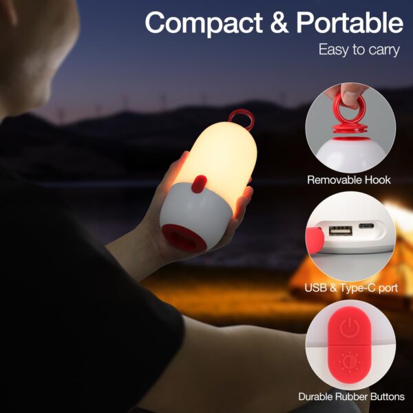 Experience the versatile DeckTok RGB Camping Lantern with 16 light modes, 1200LM brightness, and waterproof design. Ideal for camping, hiking, emergencies, and more.