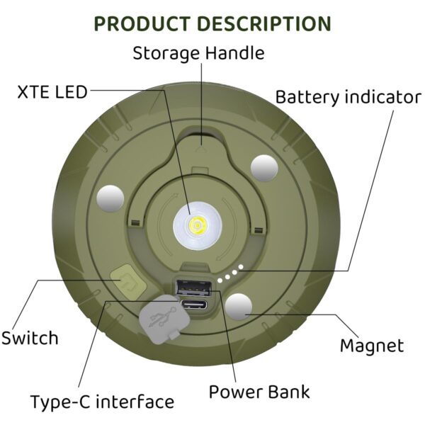 Illuminate your outdoor adventures with these versatile Camping String Lights. Featuring 8 lighting modes, durable construction, and waterproof design, these lights are perfect for camping, Christmas, and outdoor events.