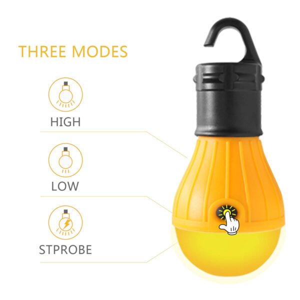 Create a relaxing environment with these soft amber yellow camping light bulbs. Perfect for kids, camping, hiking, and fishing. Durable and water-resistant for all your outdoor adventures. Batteries not included.