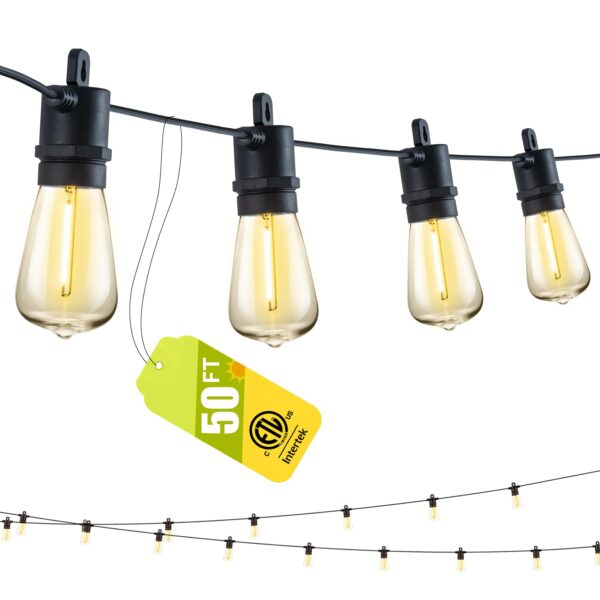 Enhance your outdoor space with SUFEIMAS IP65 waterproof LED string lights. Perfect for various outdoor settings, these weatherproof patio lights with shatterproof bulbs are ideal for gatherings and events.