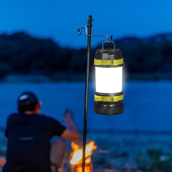 Illuminate your adventures with the BOBKID Outdoor LED Camping Lantern. With 1000LM brightness and 6 modes, it ensures visibility up to 300m. This rechargeable lantern also doubles as a 4000mAh power bank for your devices. Waterproof and durable, it's perfect for hiking, camping, and emergencies.