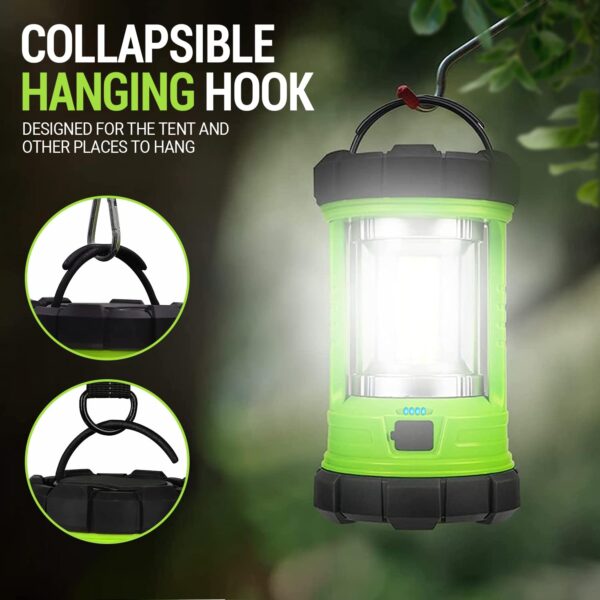 Illuminate your next adventure with the elesall camping lantern! This versatile lantern with 3000LM brightness and 5 adjustable lighting modes is perfect for camping, road trips, and emergencies. Rechargeable with a phone charger function, lightweight, portable, and water & impact resistant. A must-have tool for all your outdoor activities.