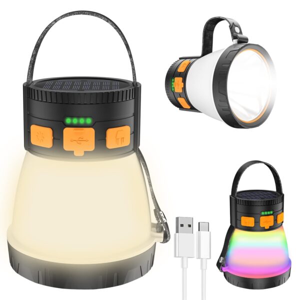 Illuminate your outdoor adventures with the iToncs Super Bright LED Camping Lantern. With 1500 lumens, 8 lighting modes, solar recharge capability, and a 7500mAh power bank, this lantern is perfect for camping, hiking, emergencies, and more.