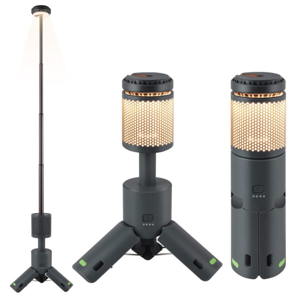 Illuminate your adventures with the BYSOU Camping Light. Telescopic, collapsible, and magnetic, this light is perfect for camping, hiking, and more. Enjoy adjustable brightness, long-lasting battery life, and easy operation.