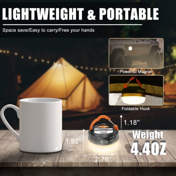 Illuminate your adventures with the XTAUTO Rechargeable LED Camping Lantern. Compact, lightweight, and versatile, this lantern offers 3 lighting modes, a power bank feature, and durable, waterproof construction. Perfect for camping, hiking, emergencies, and more.