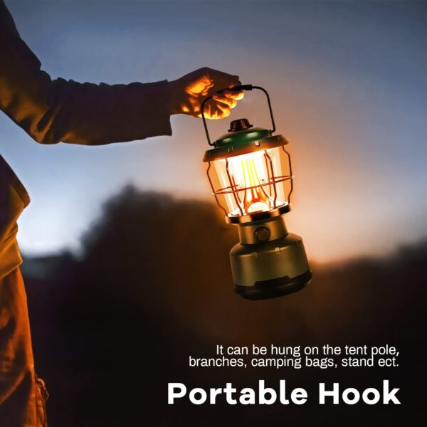 Illuminate your adventures with this powerful 2500LM LED camping lantern. Enjoy up to 72 hours of continuous light at its lowest mode, perfect for emergencies and outdoor activities. Adjust the brightness with the dimmer switch and hang it easily with the integrated handle. Stay prepared with this durable and water-resistant lantern.