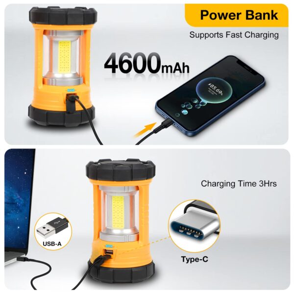 Illuminate your space with the versatile CT CAPETRONIX Camping Lantern. With 3200lm brightness and 5 light modes, this lantern is perfect for camping, emergencies, and more. It also doubles as a power bank and is waterproof for outdoor use.