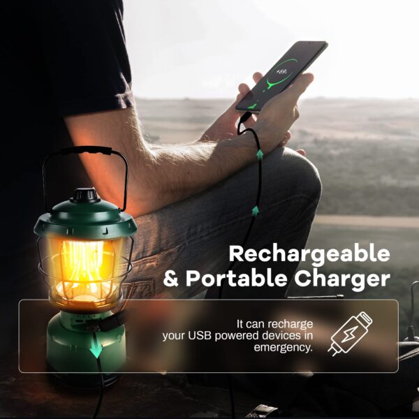 Illuminate your adventures with this powerful 2500LM LED camping lantern. Enjoy up to 72 hours of continuous light at its lowest mode, perfect for emergencies and outdoor activities. Adjust the brightness with the dimmer switch and hang it easily with the integrated handle. Stay prepared with this durable and water-resistant lantern.