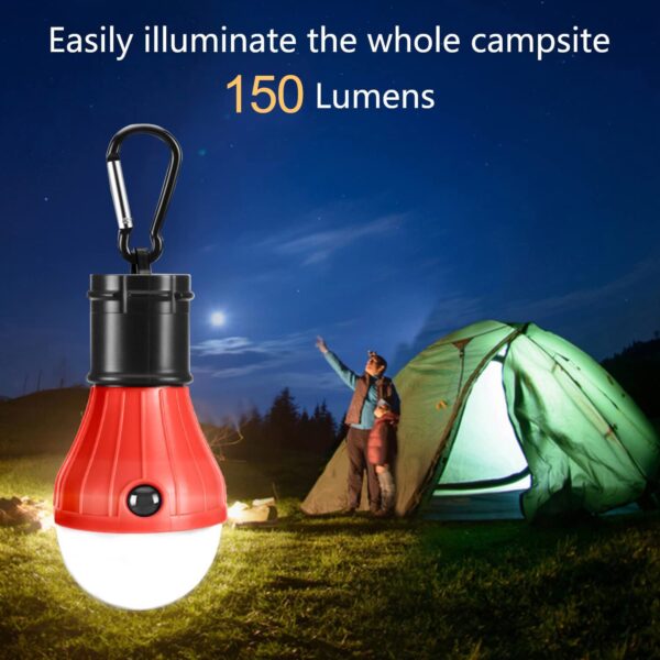 Illuminate your campsite with these portable LED camping lights! Compact, bright, and waterproof, perfect for camping, hiking, and more.