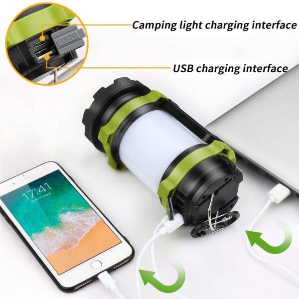 Be prepared for any outdoor adventure with the AlpsWolf Rechargeable Lantern Flashlight. With 4000mAh capacity power bank, 6 modes, and IPX4 waterproof rating, this portable lantern is perfect for camping, hiking, or power outages. Stay connected with the built-in power bank to charge your devices on the go.