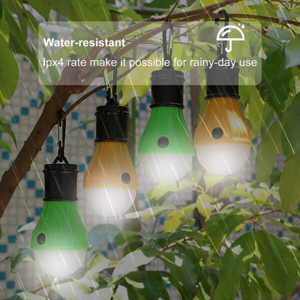 Illuminate your outdoor adventures with this portable LED tent bulb! Lightweight, waterproof, and featuring 3 lighting modes, it's perfect for camping, hiking, and more.