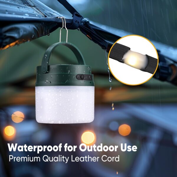 Illuminate your camping experience with this 2-in-1 Camping Lantern and String Lights combo. Enjoy 8-10 hours of lighting from the solar or USB charge. Hang the 33ft string lights for a cozy atmosphere. Choose from 8 lighting modes and 3 brightness levels for versatile use. Compact, durable, and backed by a 1-year warranty.