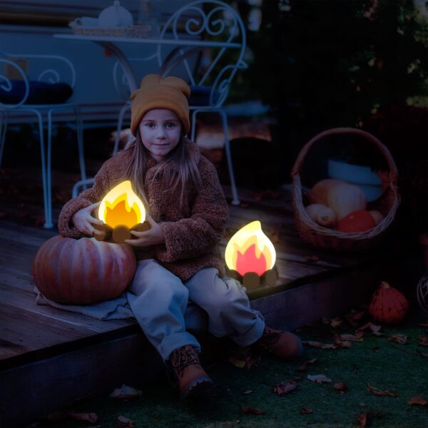 Create a warm and inviting atmosphere with this 2-pack of flameless nightlights. Perfect for indoor and outdoor use, these portable LED lights are ideal for camping or as a unique gift for friends and kids.