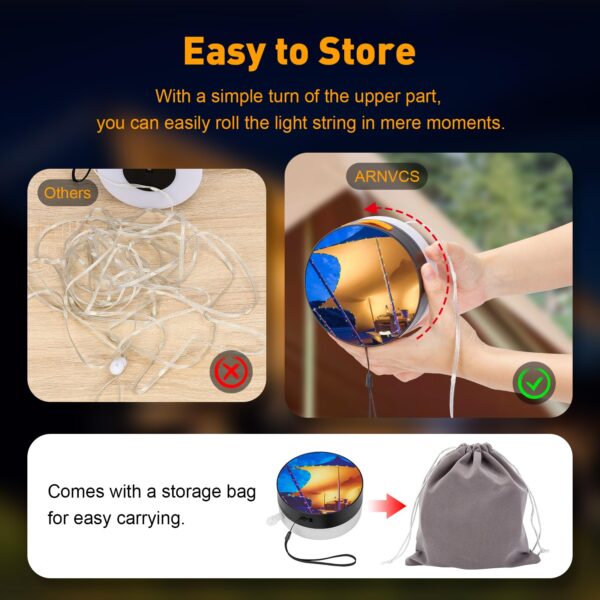 Enhance your outdoor experience with these versatile Camping String Lights. Perfect for camping, emergencies, parties, and more. With 8 lighting modes and a long-lasting battery, illuminate your adventures effortlessly.