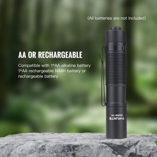 Elevate your surroundings with the ThruNite Archer 1A LED Flashlight. Featuring 312 lumens and a precisely focused beam, this compact and durable flashlight is perfect for everyday carry, camping, hiking, and emergencies. With intuitive mode selection and adaptable power options, it offers unparalleled brightness and versatility.