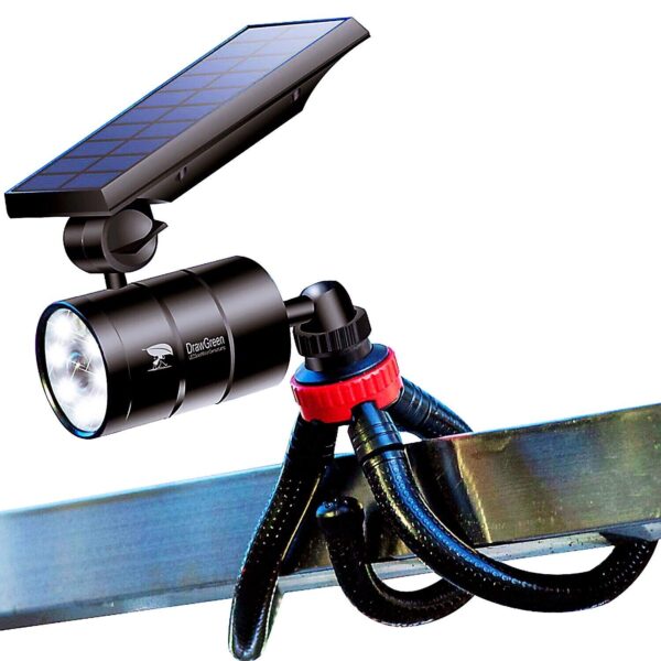 Illuminate your outdoor space with these Solar Motion Sensor Camping Lights. Built-in photocell sensor for automatic night activation. Provides 1400-LM brightness with a 50,000-hour lifespan. Adjustable angles for optimal lighting.