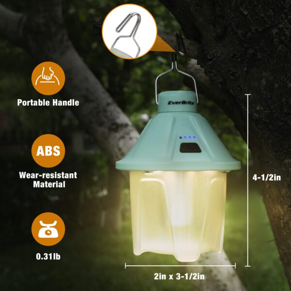 Illuminate your adventures with the EverBrite 450LM Camping Lantern! Enjoy 5 lighting modes and magnetic top for hands-free use. Perfect for camping, hiking, and more.