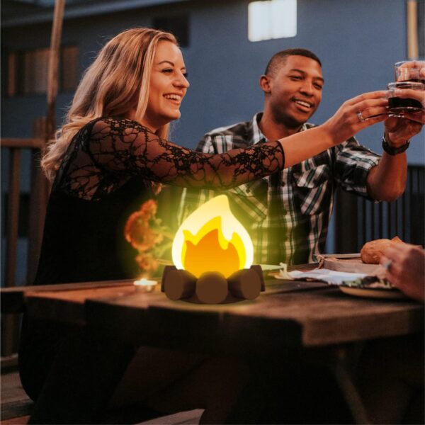 Create a warm and inviting atmosphere with this 2-pack of flameless nightlights. Perfect for indoor and outdoor use, these portable LED lights are ideal for camping or as a unique gift for friends and kids.