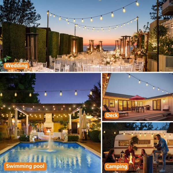 Upgrade your outdoor lighting with our versatile Brightever Dimmable Outdoor String Lights! Easily switch between warm white, neutral, and daylight white to create the perfect ambiance for any occasion. The weatherproof design and included remotes make it a hassle-free choice for your patio, garden, or any outdoor space.