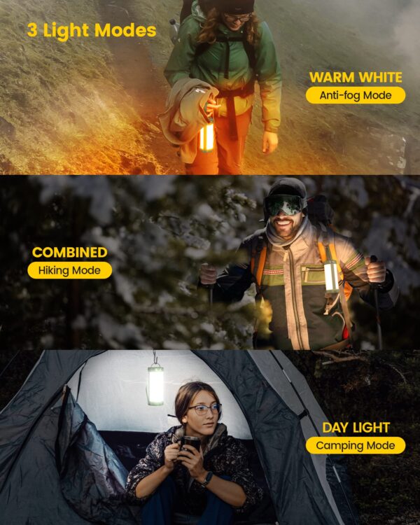 Illuminate your surroundings with the Glocusent Survival Camping Lantern. With 106 LEDs, 5 brightness levels, and a compact design, this lantern is perfect for emergencies, blackout, hiking, and more. Stay prepared with this rechargeable and durable lantern.