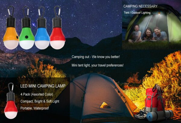 Illuminate your adventures with the Coideal Camping Tent Lights Lantern. Featuring 3 LED lights with 100 Lumens, this portable lantern offers bright and comfortable lighting covering 4 square meters. Hang it securely with the creative hook design. Choose from Full Brightness, Half Brightness, or SOS modes for versatile use. Durable, water-resistant, and backed by a 100% Satisfaction Guarantee.