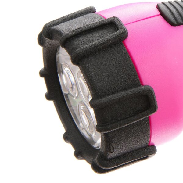 Illuminate your adventures with the Dorcy 55 Lumen Floating LED Flashlight in vibrant pink. This rugged design is impact resistant and water-resistant, ensuring durability in various conditions. With 55 lumens of light output and a run time of 8 hours, this flashlight is perfect for camping, hiking, or everyday use. The built-in carabiner clip allows for easy attachment to your belt or backpack, while the shock-absorbing rubber provides a comfortable and slip-free grip. Get ready for any situation with the Dorcy 55 Lumen LED Flashlight.