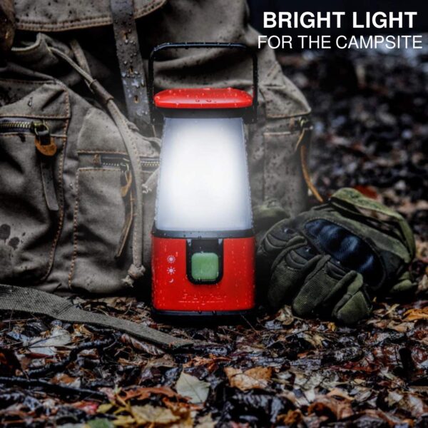 Illuminate your adventures with the Energizer LED Camping Lantern Flashlight. Providing up to 500 lumens of brightness, this durable and water-resistant lantern is perfect for camping, emergencies, or any outdoor activity. Choose from high, low, and night light modes for versatile lighting options.