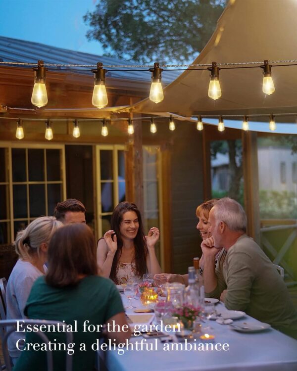 Enhance your outdoor space with SUFEIMAS IP65 waterproof LED string lights. Perfect for various outdoor settings, these weatherproof patio lights with shatterproof bulbs are ideal for gatherings and events.