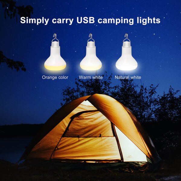 Versatile Onite USB LED Camping Lantern offers 3 colors dimmable lighting. Perfect for camping, power outages, and outdoor activities. Portable and energy-efficient.